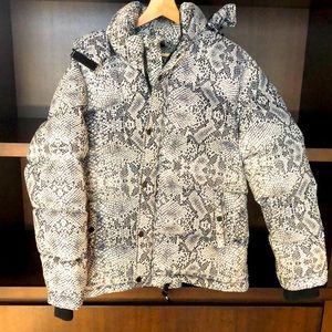 TNA super puff, waist length, snakeprint